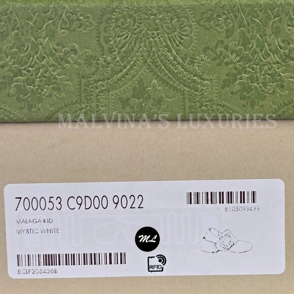 GUCCI SHOES BLONDIE WHITE LEATHER GOLDTONE G LOGO PUMPS sz 41 11 US - Picture 15 of 15